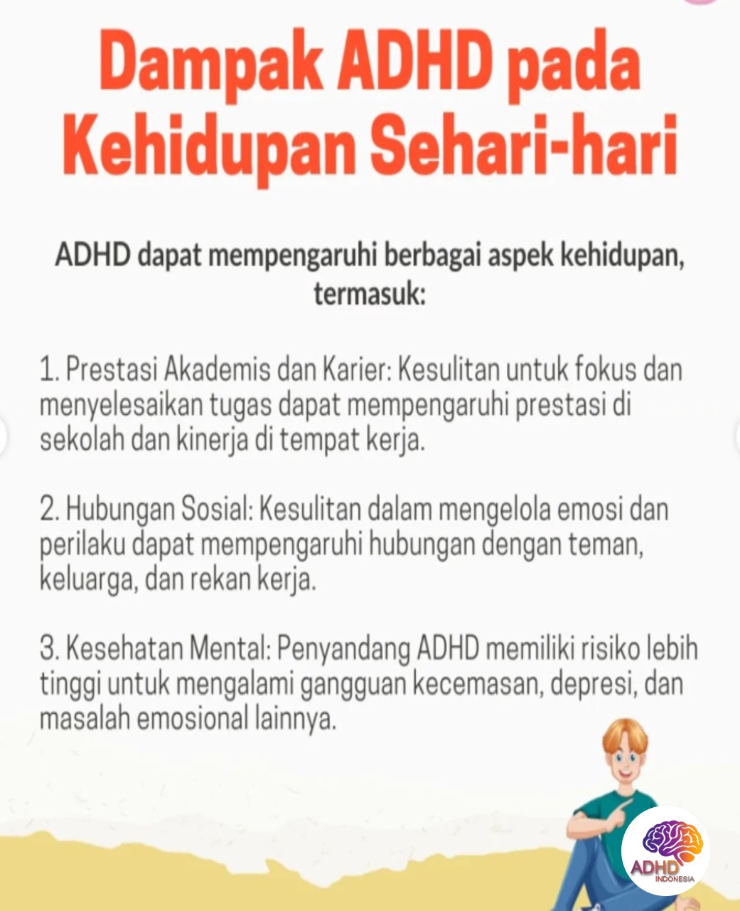 ADHD dan Hubungan Sosial Anak di Lingkungan Sekolah di Kota Tegal