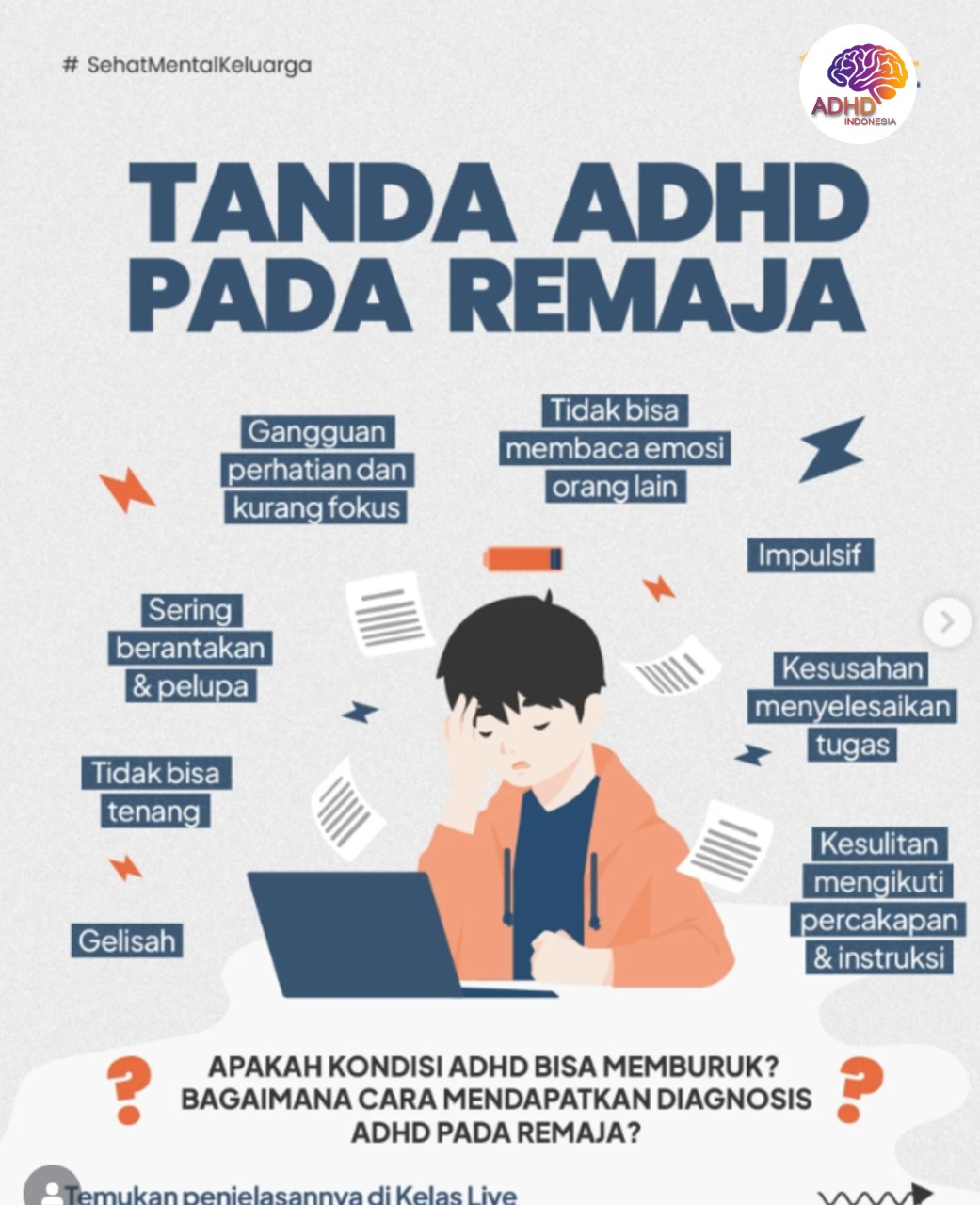 Screening ADHD Non-Diagnostik: Edukasi Awal bagi Orang Tua di Kota Tegal